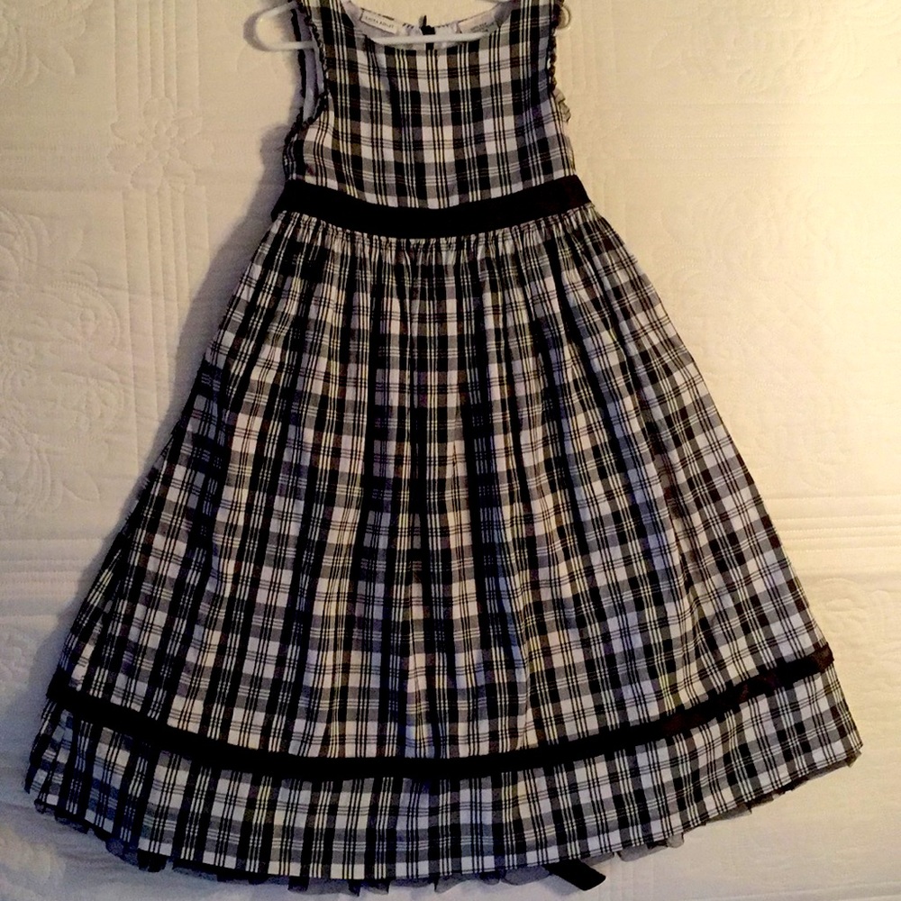 Laura Ashley 100% silk girls dress